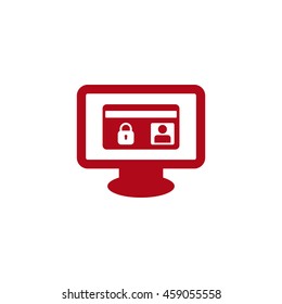 card Icon, flat design style