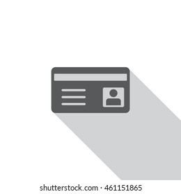 card Icon, flat design style