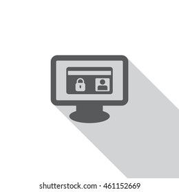 card Icon, flat design style