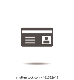 card Icon, flat design style