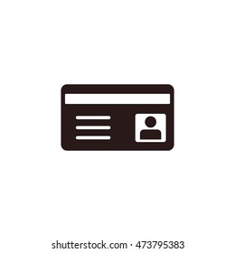 card Icon, flat design style