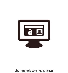 card Icon, flat design style