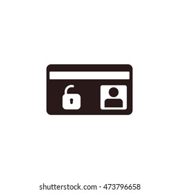 card Icon, flat design style