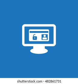 card Icon, flat design style