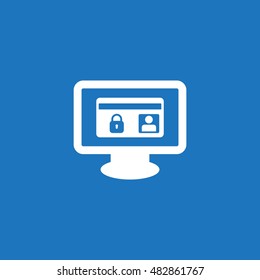 card Icon, flat design style