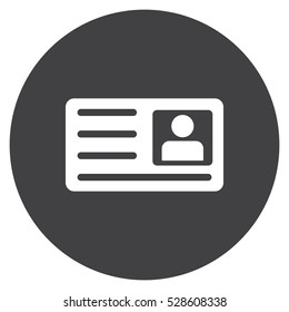 card Icon, flat design style