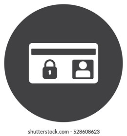 card Icon, flat design style