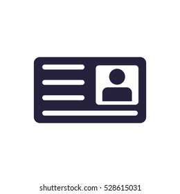 card Icon, flat design style