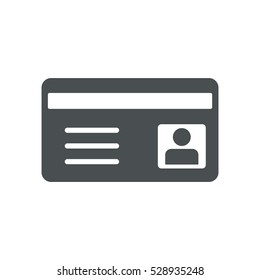card Icon, flat design style