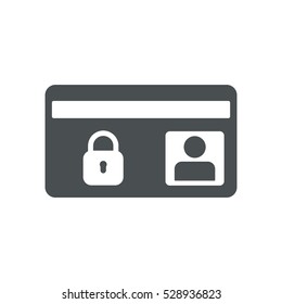 card Icon, flat design style