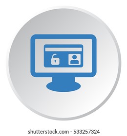 card Icon, flat design style