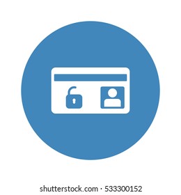 card Icon, flat design style