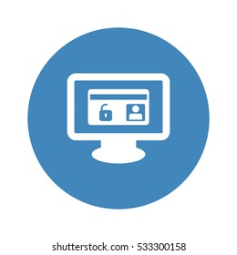 card Icon, flat design style