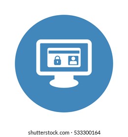 card Icon, flat design style