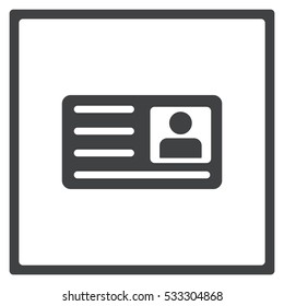 card Icon, flat design style
