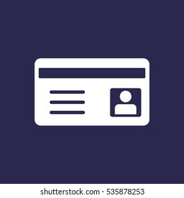 card Icon, flat design style