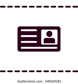 card Icon, flat design style