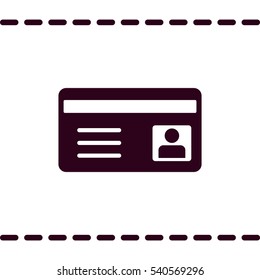 card Icon, flat design style