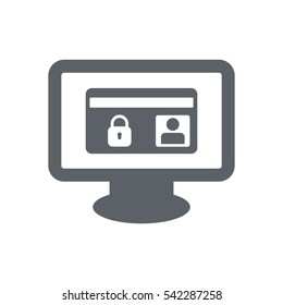 card Icon, flat design style