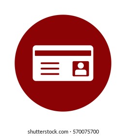 card Icon, flat design style