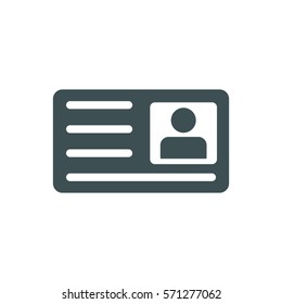 card Icon, flat design style