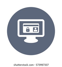 card Icon, flat design style