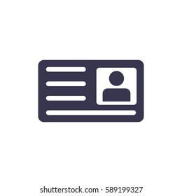 card Icon, flat design style