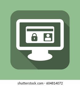 card Icon, flat design style