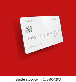 С icono de tarjeta de crédito plano sobre fondo aislado. Vector EPS 10. Concepto de pago.