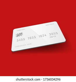 Сredit card icon flat on isolated background. EPS 10 vector. Payment concept.