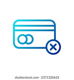 Card icon gradient blue business illustration vector element and symbol perfect.