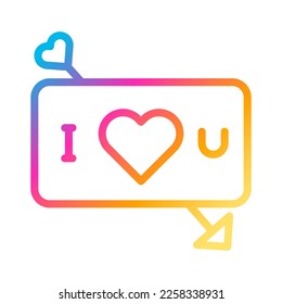 icono de tarjeta gradiente estilo de ilustración valentina elemento vector y símbolo perfecto. Signo de icono de la colección moderna para la web.