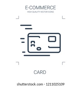 card icon. high quality line card icon on white background. from e commerce collection flat trendy vector card symbol. use for web and mobile