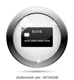 Card icon. Internet button on white background. EPS10 vector.
