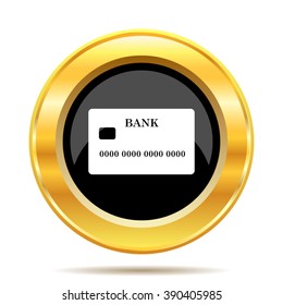 Card icon. Internet button on white background. EPS10 vector.
