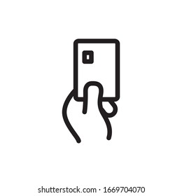 card icon line art design