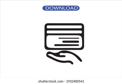 Icono de tarjeta o alta resolución de logotipo