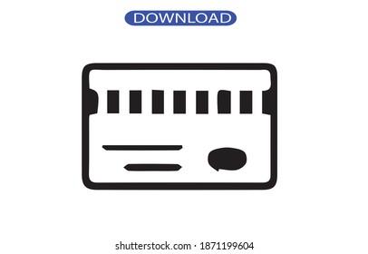 card icon or logo isolated sign symbol vector illustration - high quality black style vector icons.