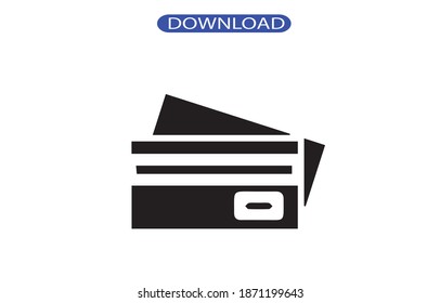 card icon or logo isolated sign symbol vector illustration - high quality black style vector icons.