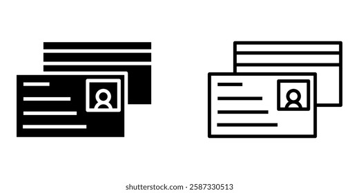 Card icon on white background