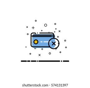 Card icon. Single high quality outline symbol for web design or mobile app. Thin line sign for design logo. Black outline pictogram on white background