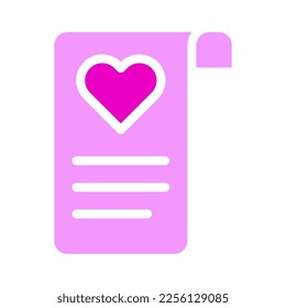card icon solid pink style valentine illustration vector element and symbol perfect. Icon sign from modern collection for web.