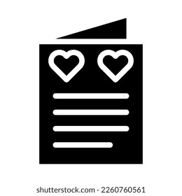 card icon solid style valentine illustration vector element and symbol perfect. Icon sign from modern collection for web.