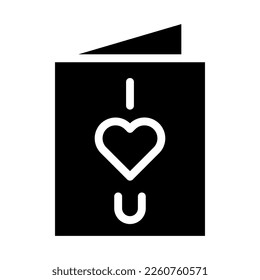 card icon solid style valentine illustration vector element and symbol perfect. Icon sign from modern collection for web.