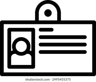 card icon. Thin Linear Style Design Isolated On White Background