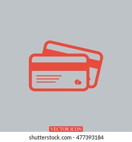 card icon, vector best flat icon, EPS