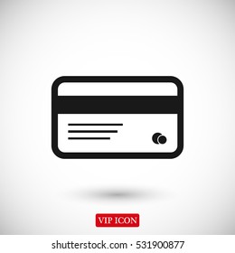 card icon, vector best flat icon EPS