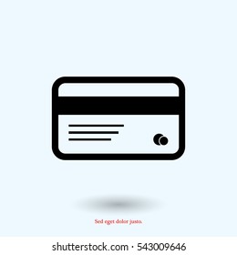 card icon, vector best flat icon EPS