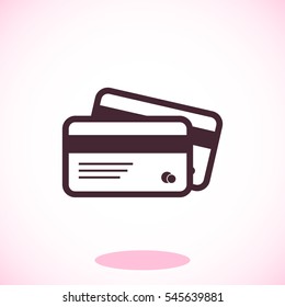 card icon, vector best flat icon, EPS