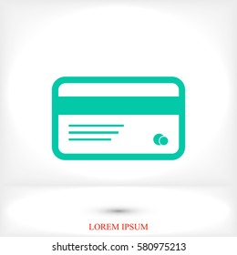 card icon, vector best flat icon EPS